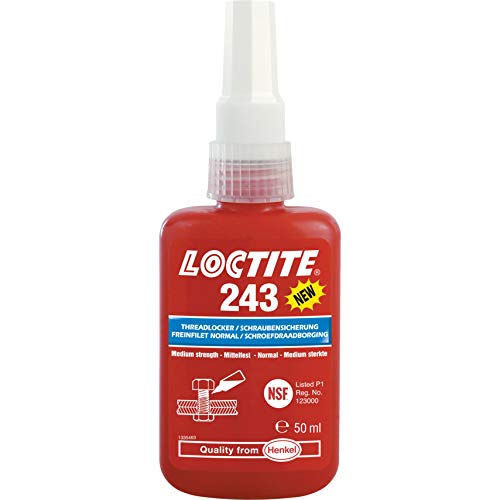 LOCTITE 243 - Threadlocker - 0.5 ml - Medium Strength - Oil Resistance - 2381943