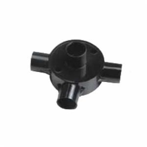 PRECISION PRCB 203 BO Circular Box Back Outlet Tee 3 Way Without Lid OD 20mm UPVC Pipe Fittings