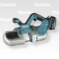 Makita Cordless Portable Band Saw - DPB182RTE  Robust aluminum housing