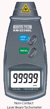 KUSUK MECO Digital Techometer (Non Contact Type) 5-9999/99999 RPM  Digital Techometer