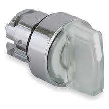 Siemens,Illuminated selector switch, 22 mm, round, plastic, clear, long handle, momentary