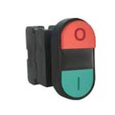 Siemens,Illuminated twin pushbutton, 22 mm, round, plastic, green, red, buttons, flat, with holder