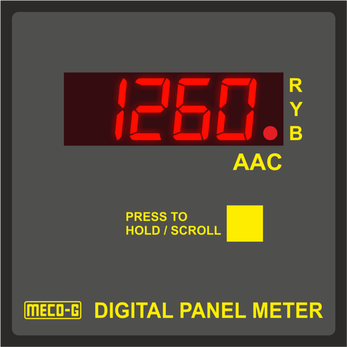 MECO 144LW31  Electronic Analog AC WATT Meter 3phase/1Element 240 Deflection (144*144)