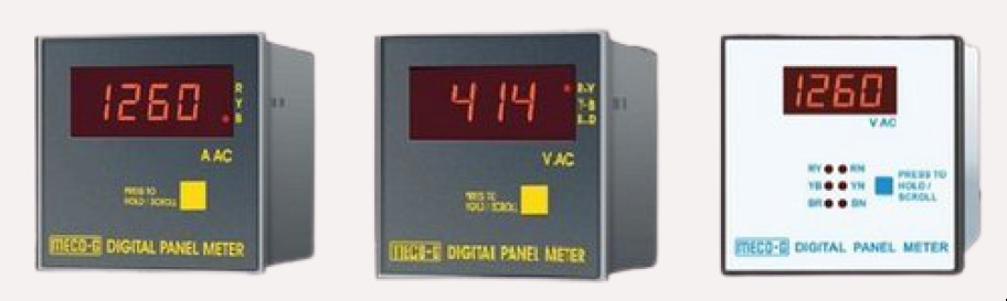 MECO 144LW32 Electronic Analog AC WATT Meter 3phase/3Wire/2Element 240 Deflection (144*144) 